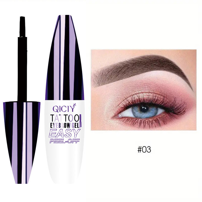Eyebrow pencil stays on well and doesn't easily come off.