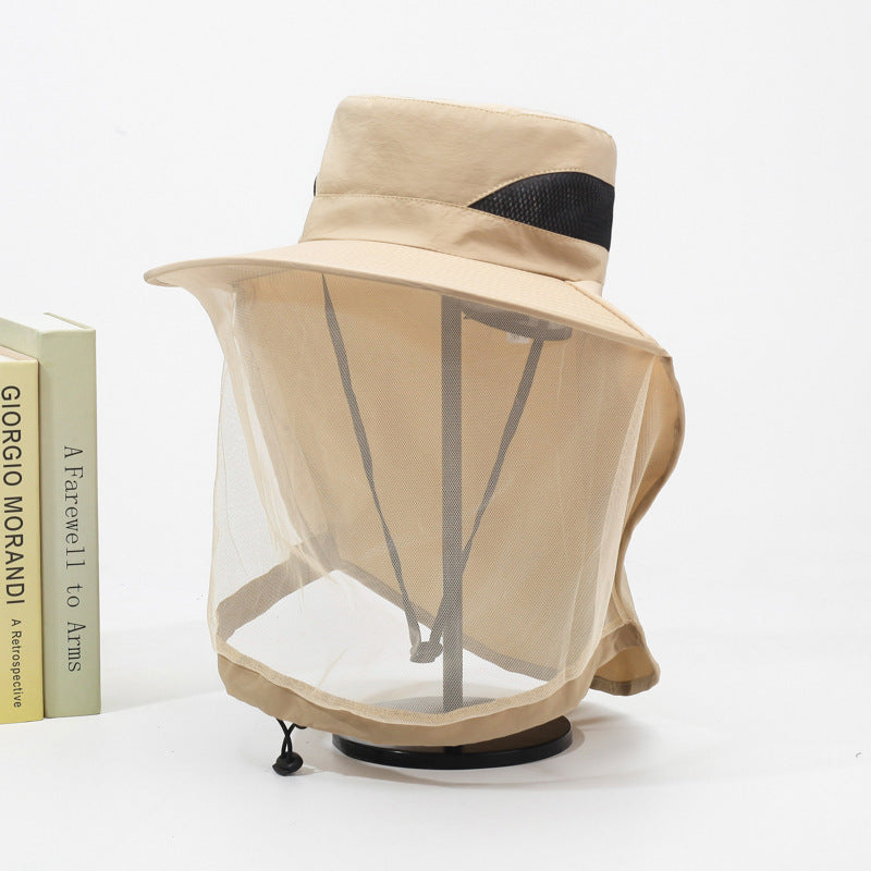 A 15CM wide-brim hat for men's outdoor use