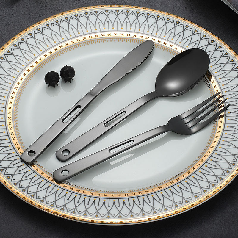Outdoor knife, fork and spoon Western tableware set