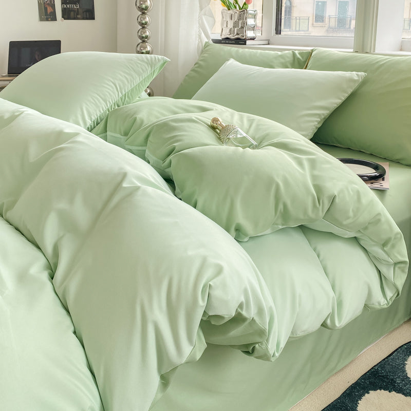 4-piece bedding set, pure cotton bed sheet and duvet cover
