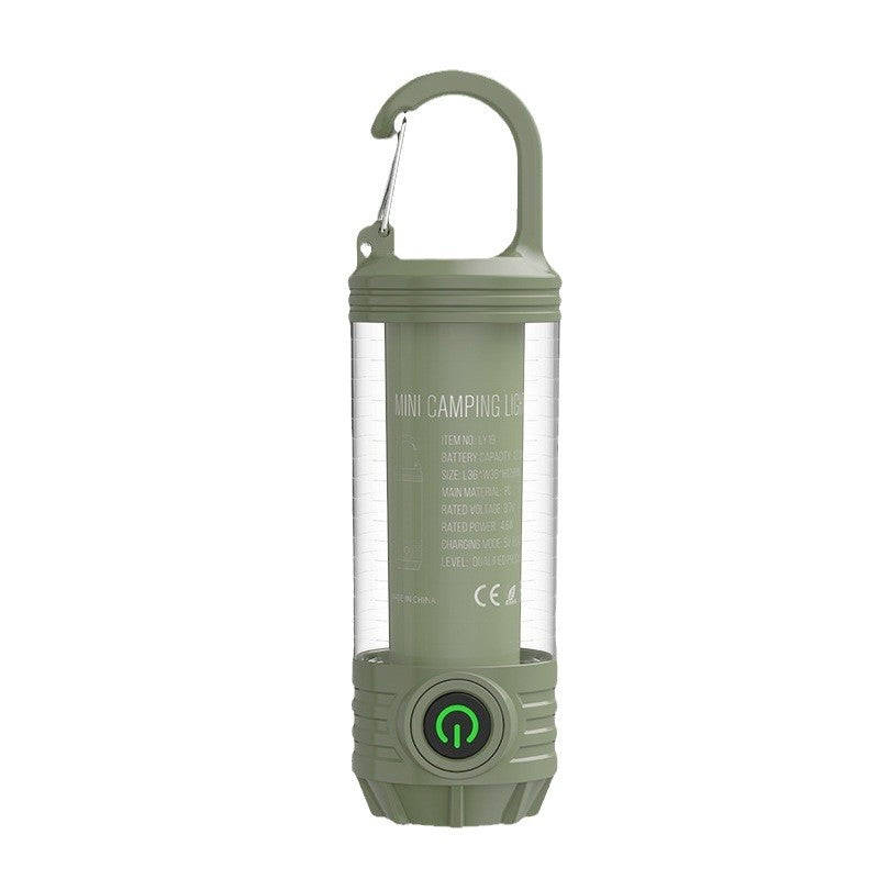 New three-color LED retro camping lamp