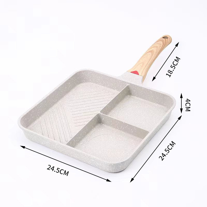 Four-hole breakfast egg burger pot