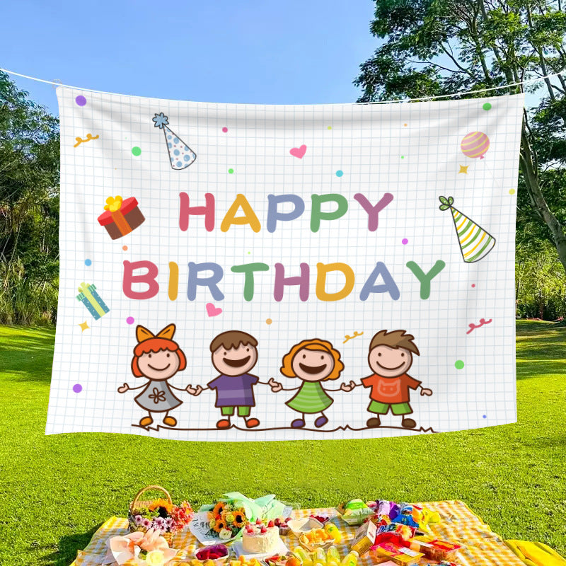 Outdoor decorative banners and cloths