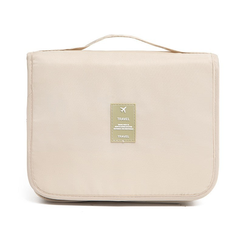 Waterproof large-capacity dry-wet separation cosmetic storage bag