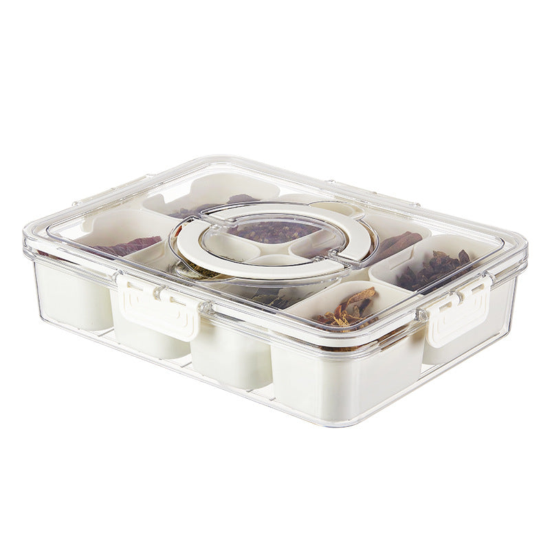 Eight-compartment Storage Box Portable Refrigerator Storage Box