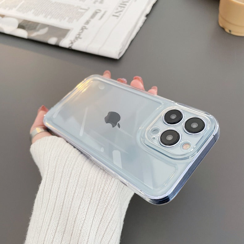 Transparent protective soft case for mobile phone
