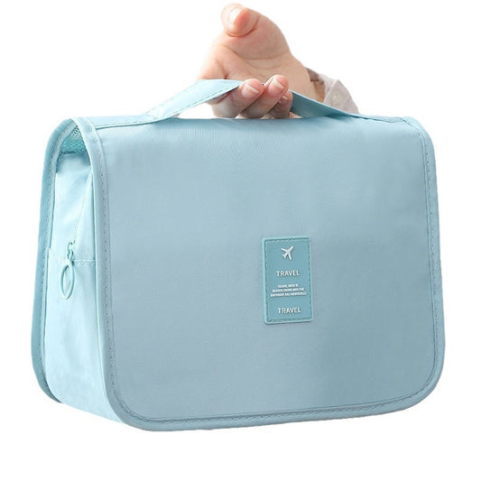 Waterproof large-capacity dry-wet separation cosmetic storage bag