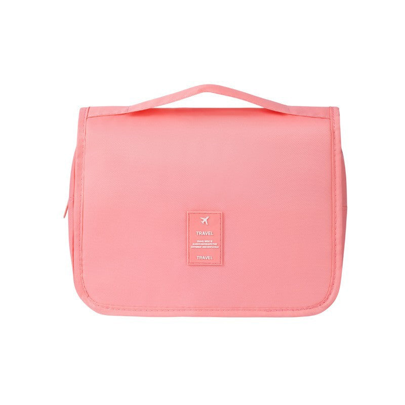 Waterproof large-capacity dry-wet separation cosmetic storage bag