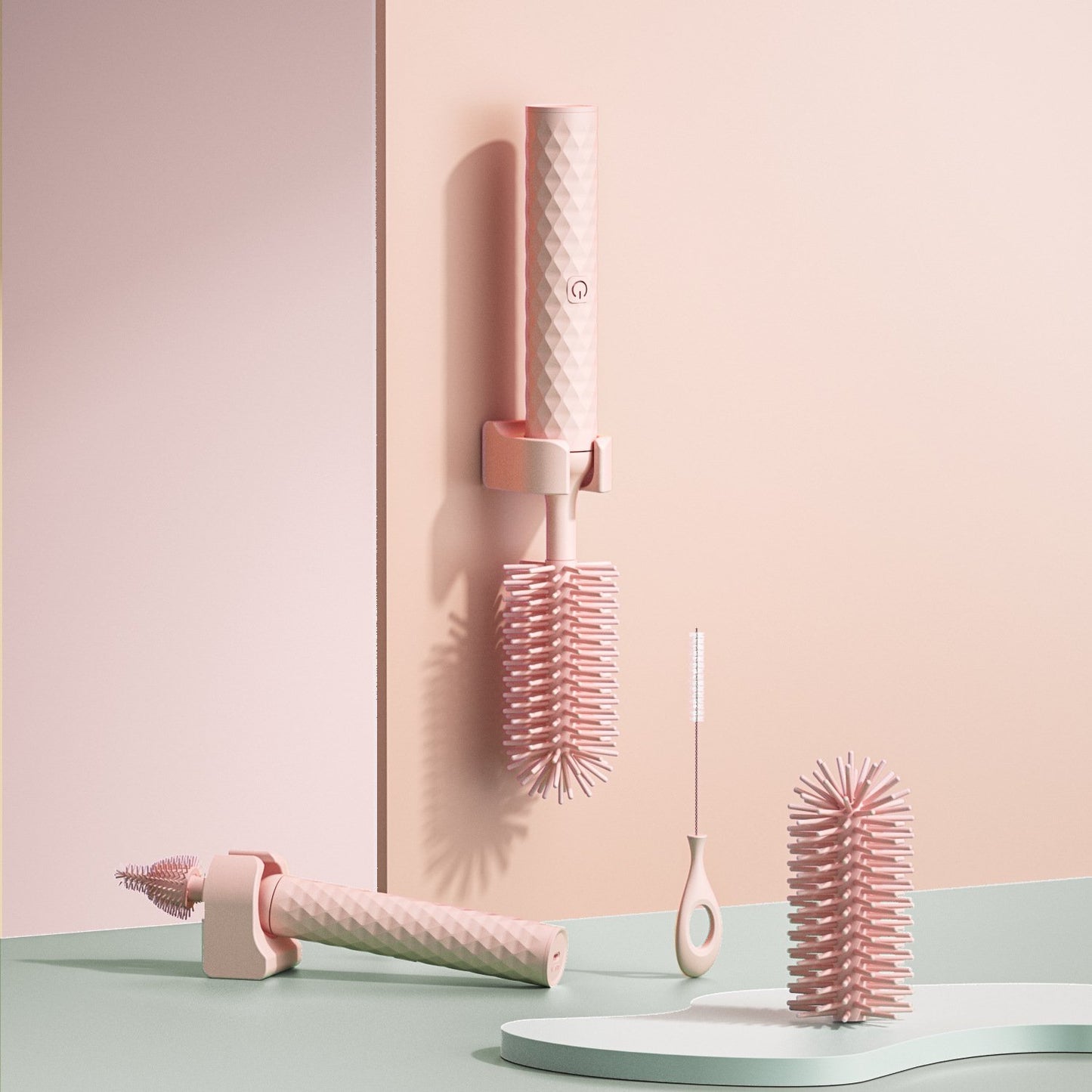 Electric baby bottle brush cleaning brush set