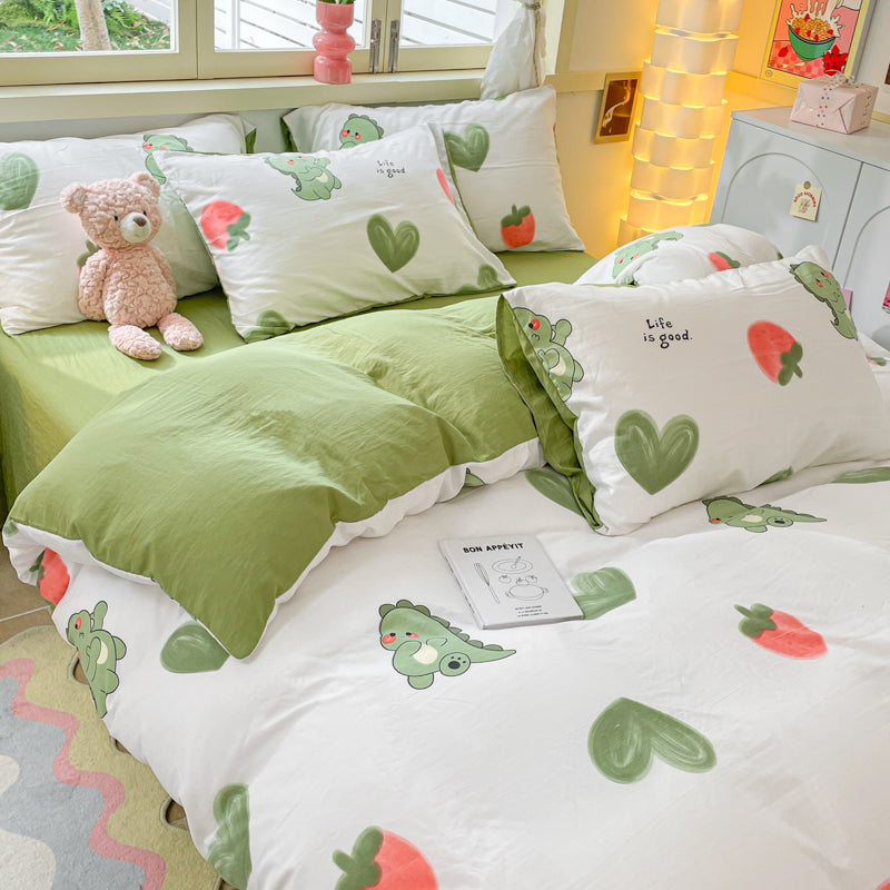Washed cloud cotton quilt cover, not all-cotton pure cotton sheet