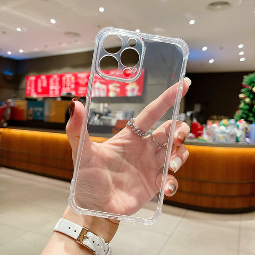 Transparent protective soft case for mobile phone