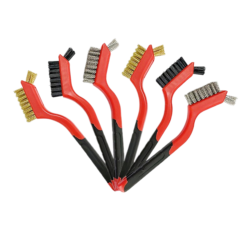 Nine-horse 3pc Double-head set of wire brushes