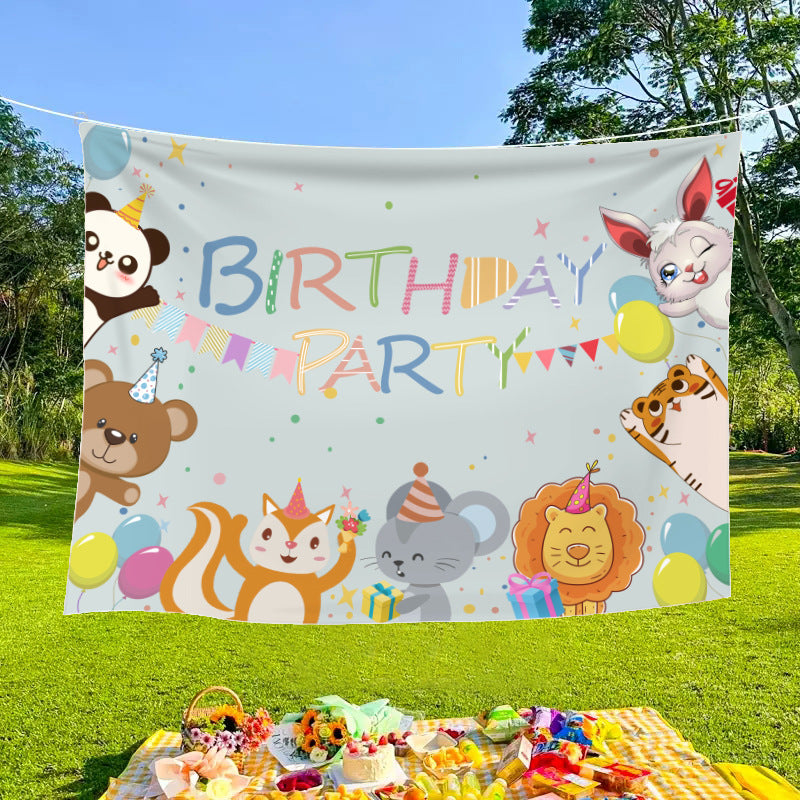Outdoor decorative banners and cloths