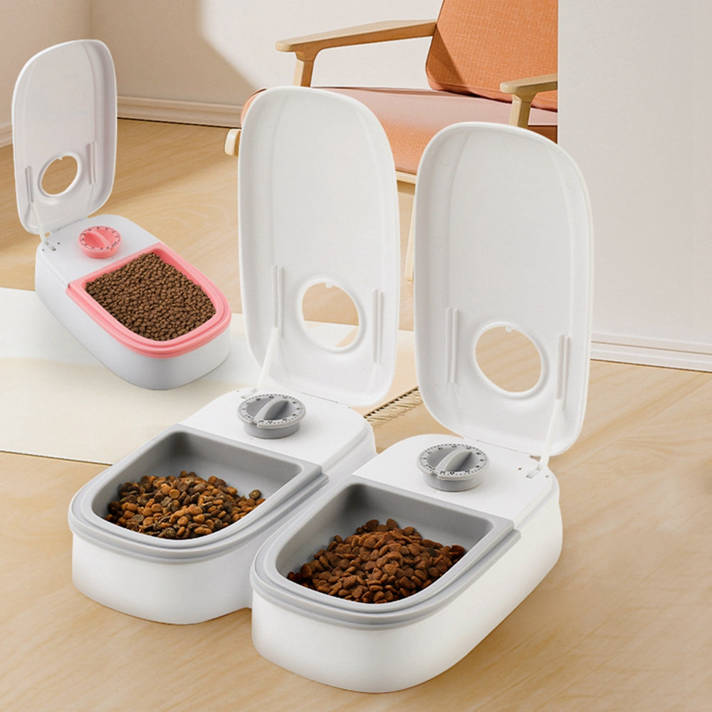 Pet Automatic Feeding Timing Feeder Division Bowl Timing Quantitative Dry and Wet Two Feeding Pet Bowl