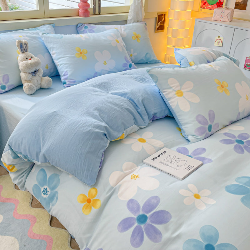 Washed cloud cotton quilt cover, not all-cotton pure cotton sheet