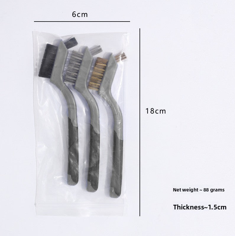 Nine-horse 3pc Double-head set of wire brushes