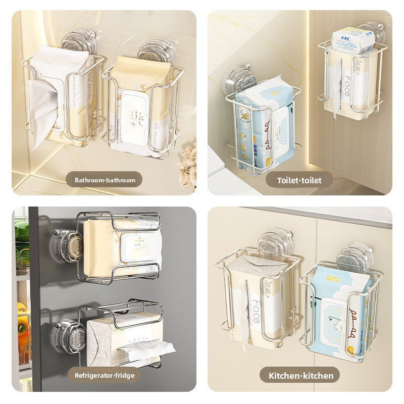 Bathroom Light Luxury Creative Stainless Steel Paper Box