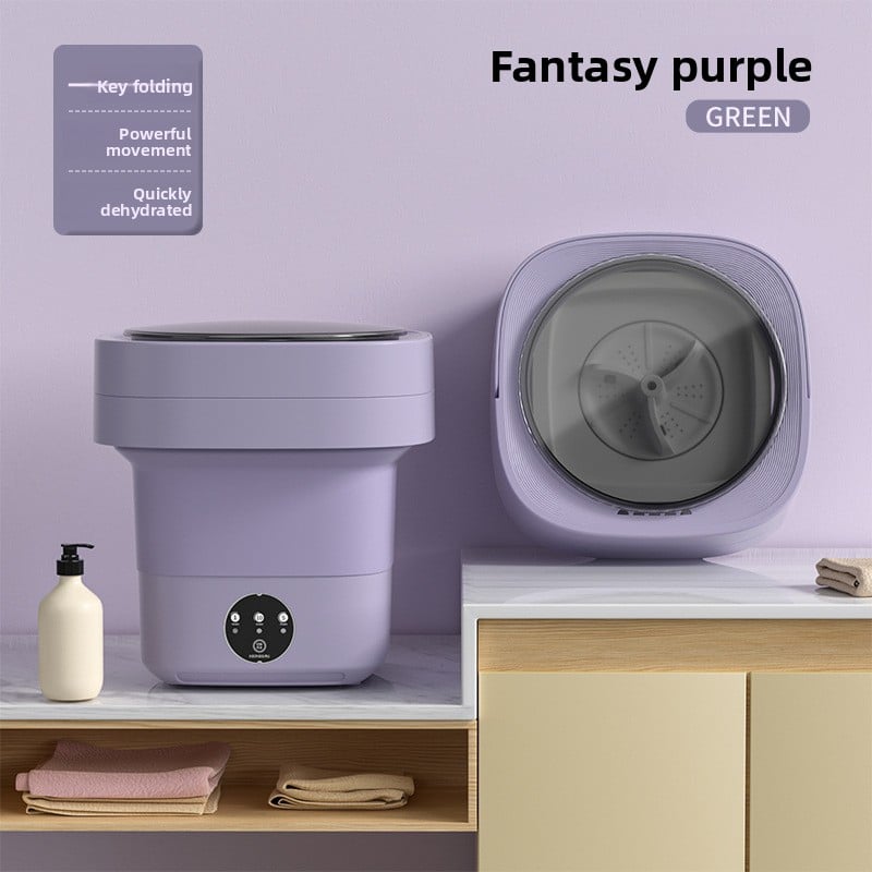Folding washing machine portable automatic dormitory travel essential mini underwear socks washing machine