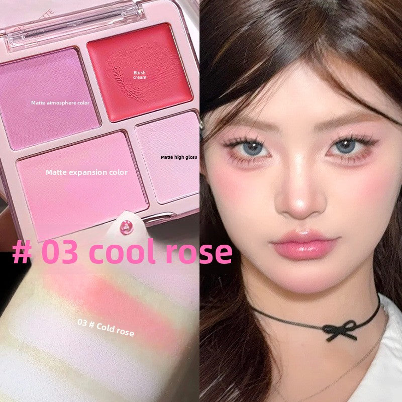 Four-color blush plate