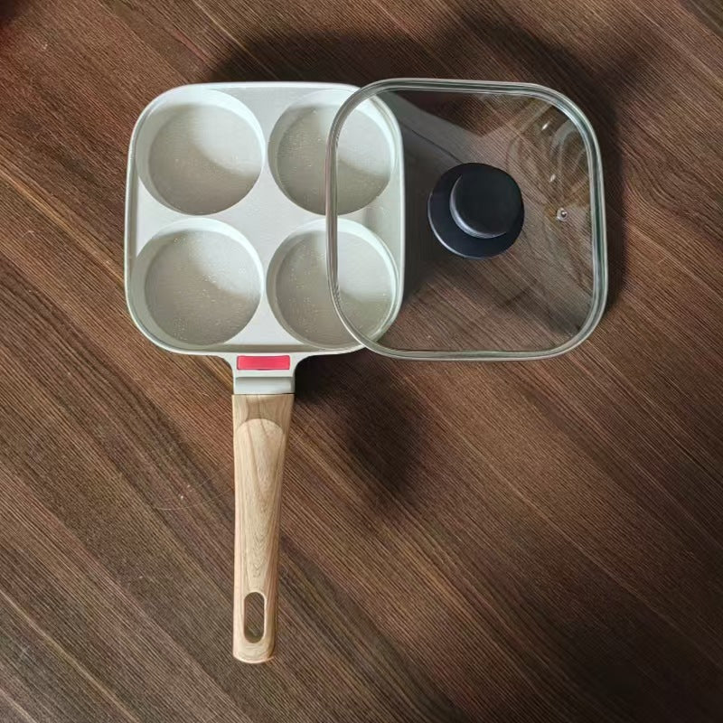 Four-hole breakfast egg burger pot