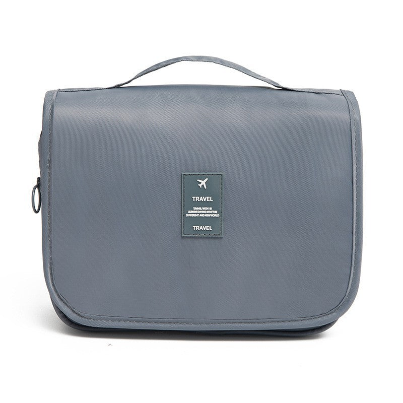 Waterproof large-capacity dry-wet separation cosmetic storage bag