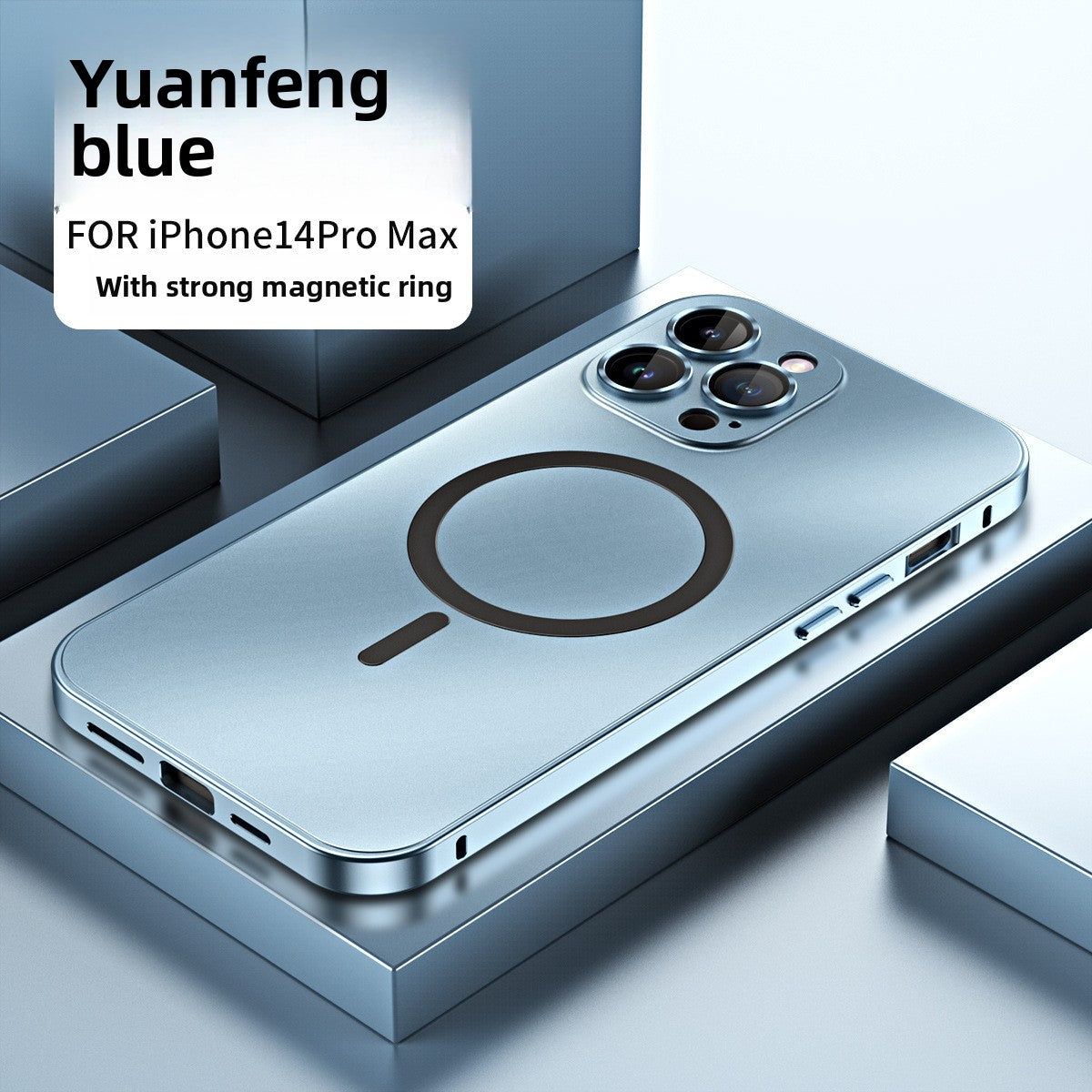 Aluminum alloy frame with glass lens phone caser