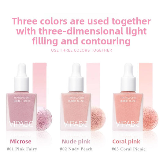 Natural long-lasting hydrating liquid blush