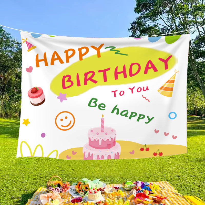 Outdoor decorative banners and cloths