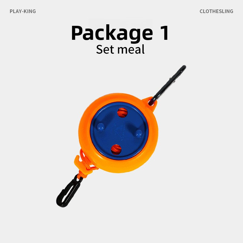 Non-drilled invisible clothes drying line