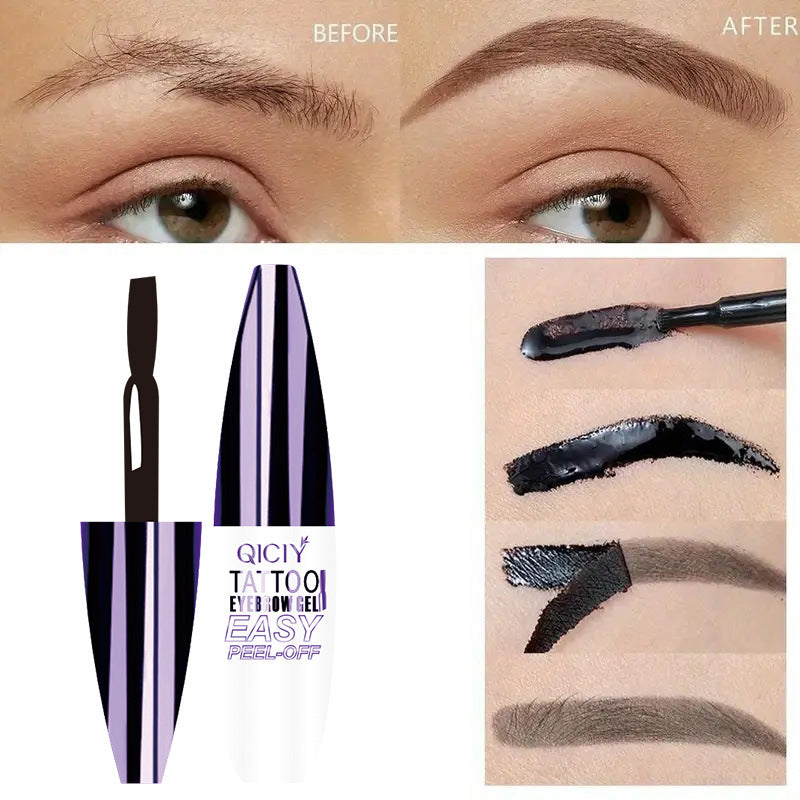 Eyebrow pencil stays on well and doesn't easily come off.
