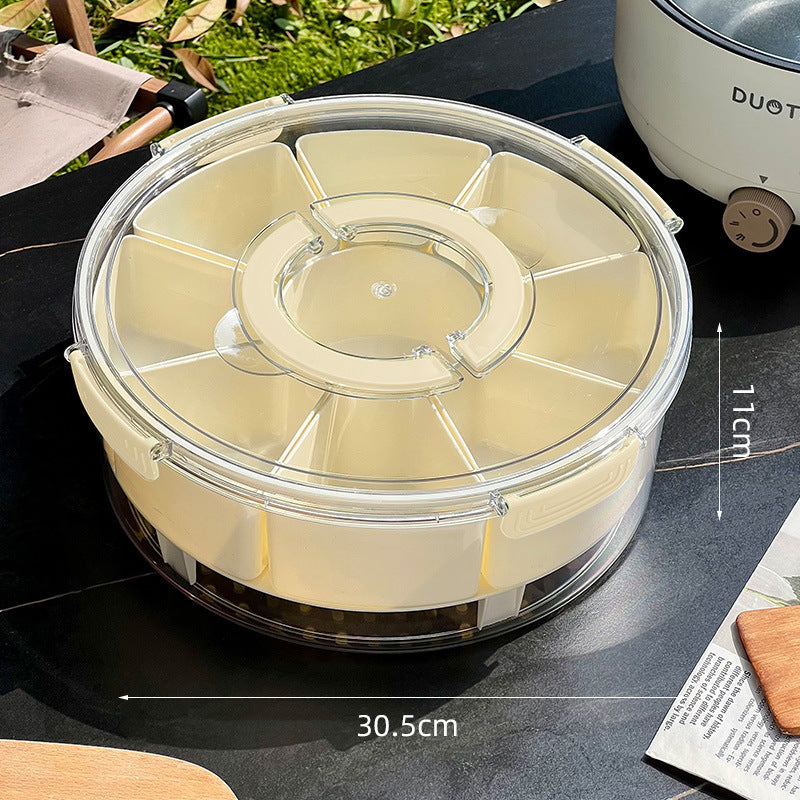 Eight-compartment Storage Box Portable Refrigerator Storage Box