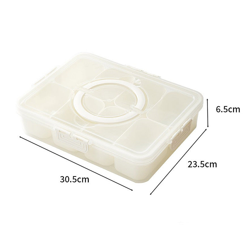 Eight-compartment Storage Box Portable Refrigerator Storage Box