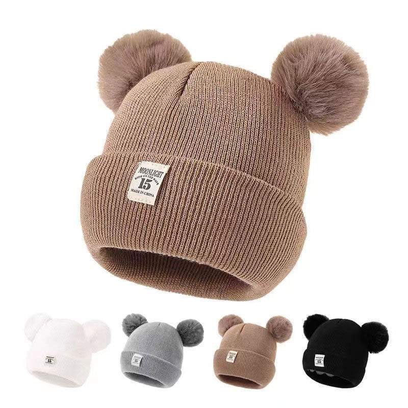 Autumn and winter baby hat