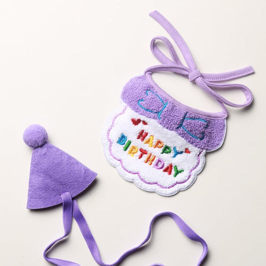 Pet Party Bib – Cute & Colorful Dog/Cat Birthday Accessory