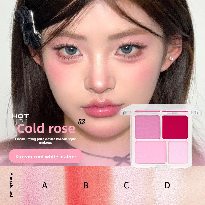 Four-color blush plate