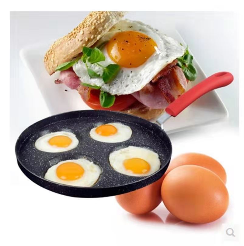 Four-hole breakfast egg burger pot