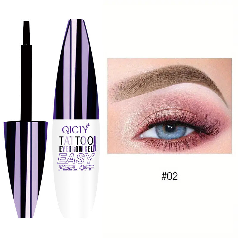 Eyebrow pencil stays on well and doesn't easily come off.