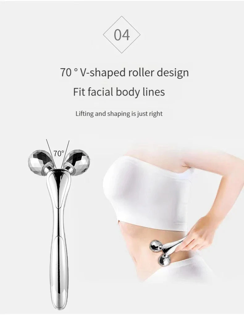 3D Facial Roller – V-Shape Face Lifting & Full Body Massage for Relaxation and Beauty