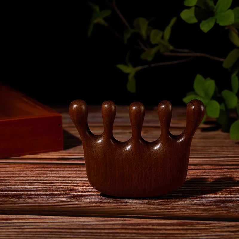 Sandalwood Gua Sha Massage Comb for Face & Body