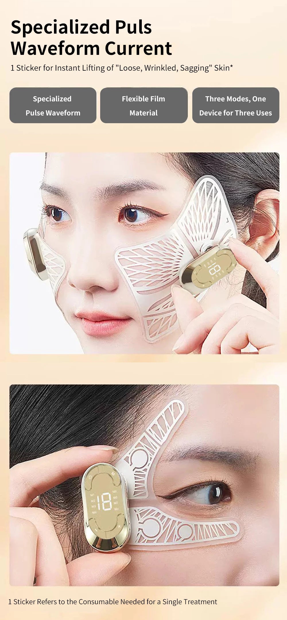 EMS Face & Eye Massager – Anti-Wrinkle & Lifting