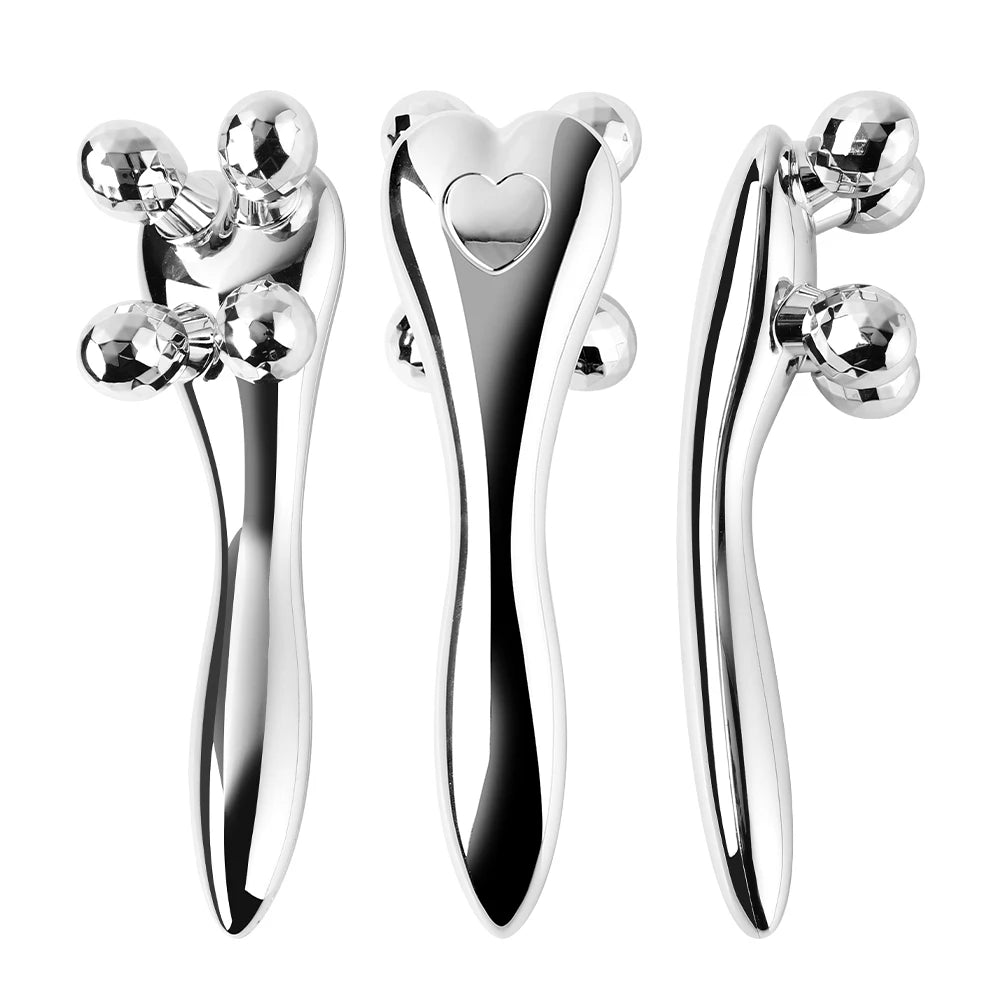 4D Face Lifting Roller Massager 360° Rotating for Skin Firming and Wrinkle Removal