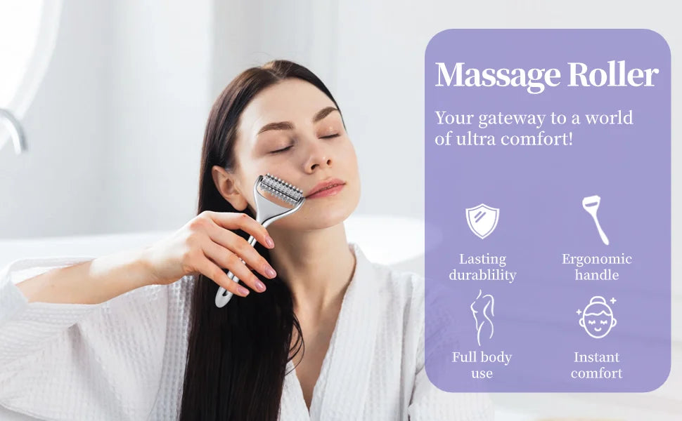 Acupuncture Roller Massager for Face, Neck, and Body