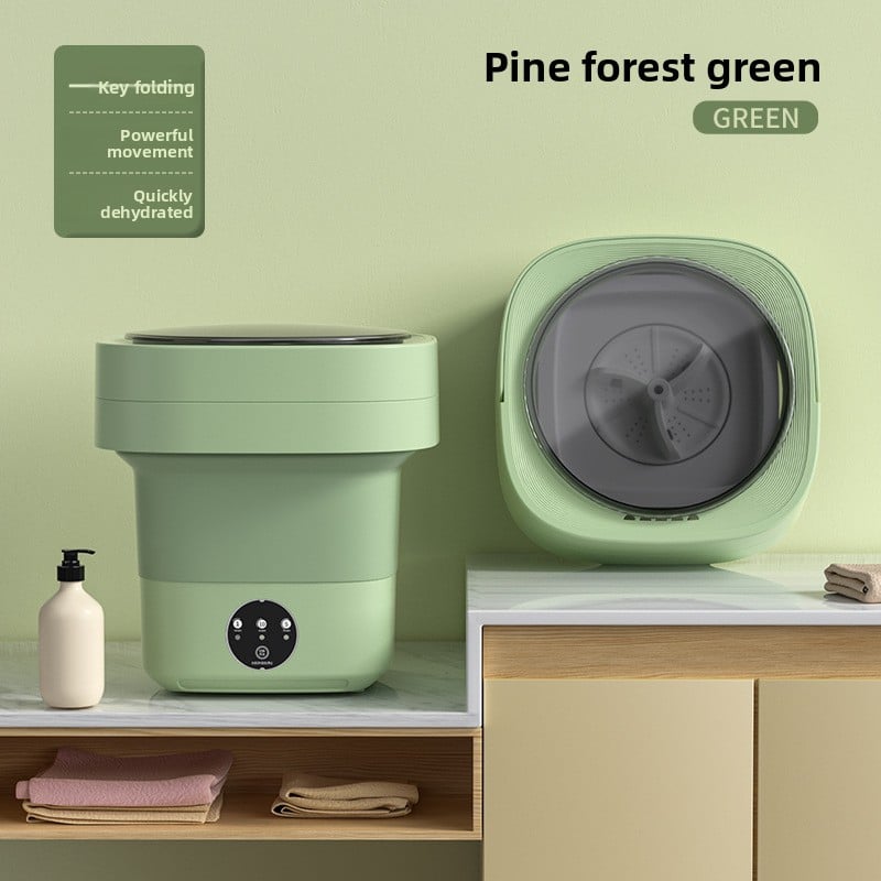 Folding washing machine portable automatic dormitory travel essential mini underwear socks washing machine