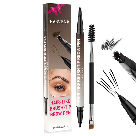 Waterproof, sweat-proof and non-staining eyebrow pencil for both ends