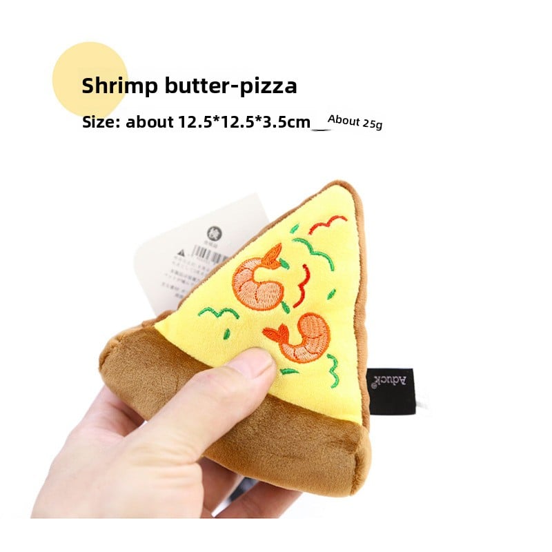 Dog pet toys, shrimp sausages, cheese pizza ice cream cones, training dog toys
