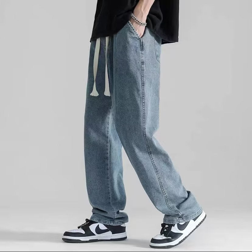 Straight-leg men's jeans