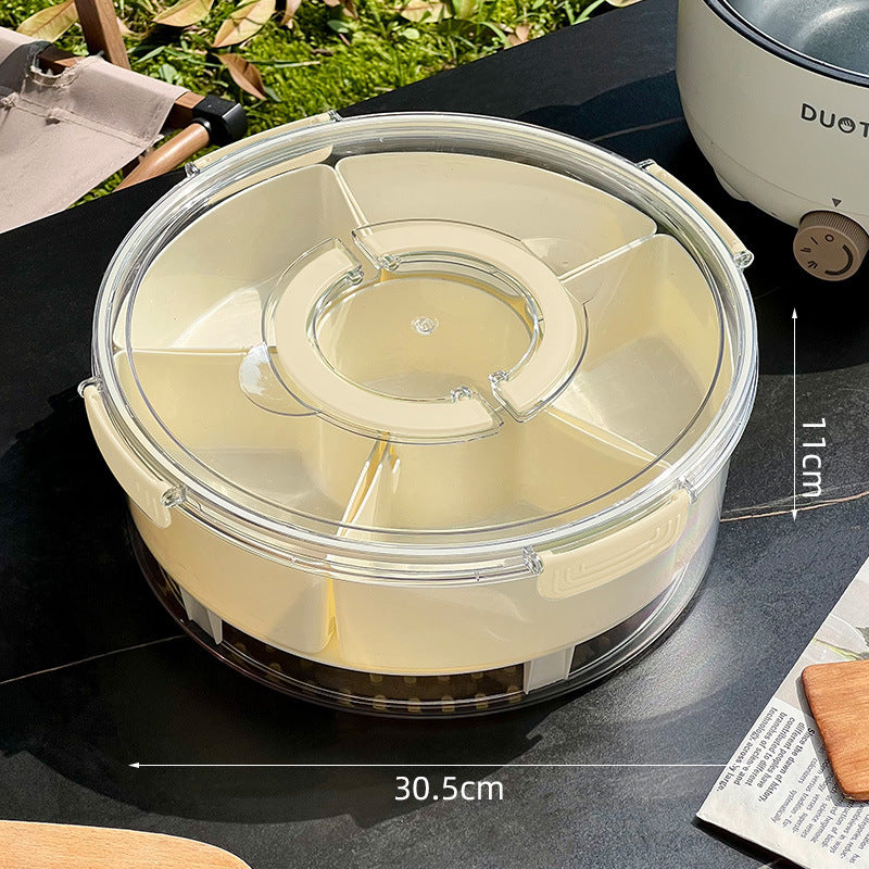 Eight-compartment Storage Box Portable Refrigerator Storage Box