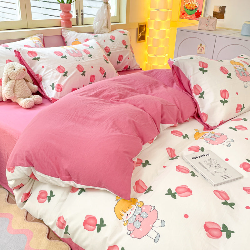 Washed cloud cotton quilt cover, not all-cotton pure cotton sheet