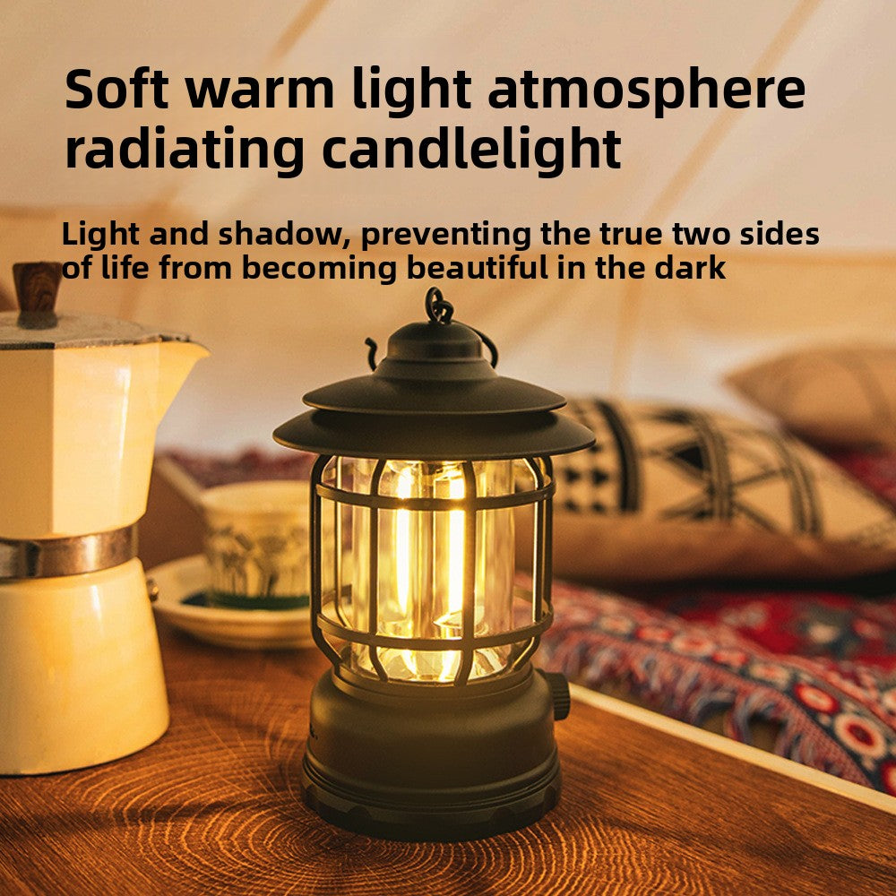 Portable LED camp light and tent light