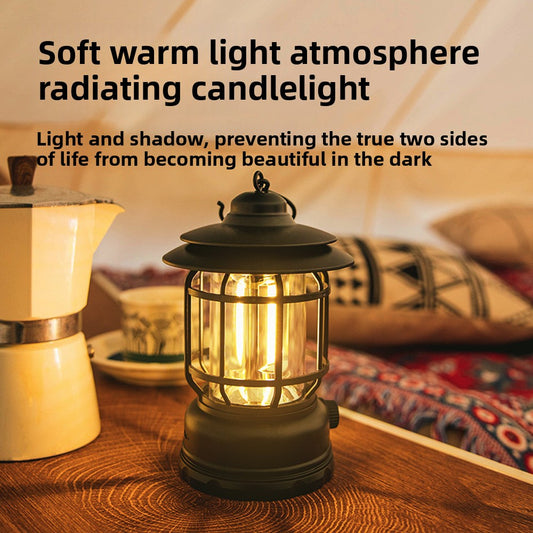 Portable LED camp light and tent light